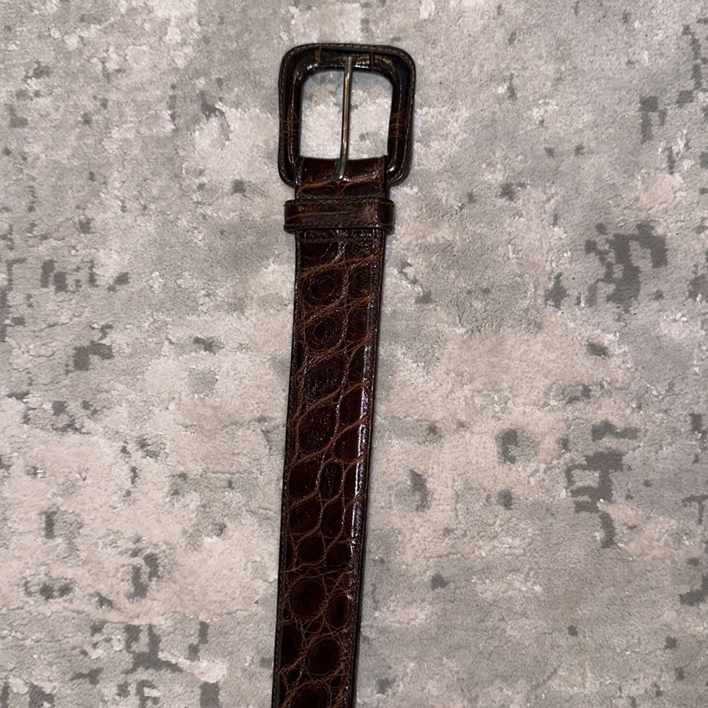 Ralph Lauren Women’s Genuine American Alligator belt